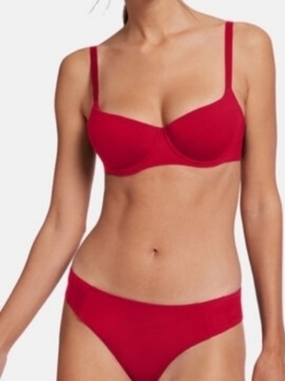 Wolford Red Underwire Bra swim top small c /d